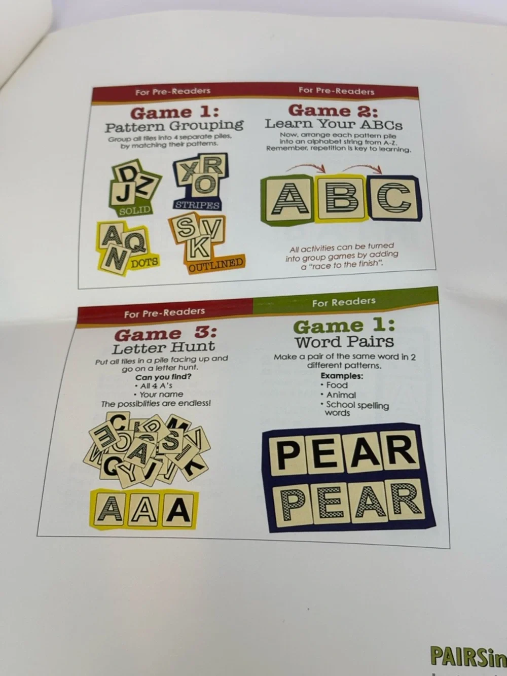 PairsinPears Bananagrams Pre Production Prototype Pairs In Pears Word Tile Game
